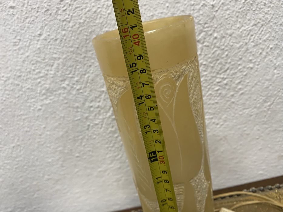 Ониксова настолна лампа Италия 1970 ръчна украса