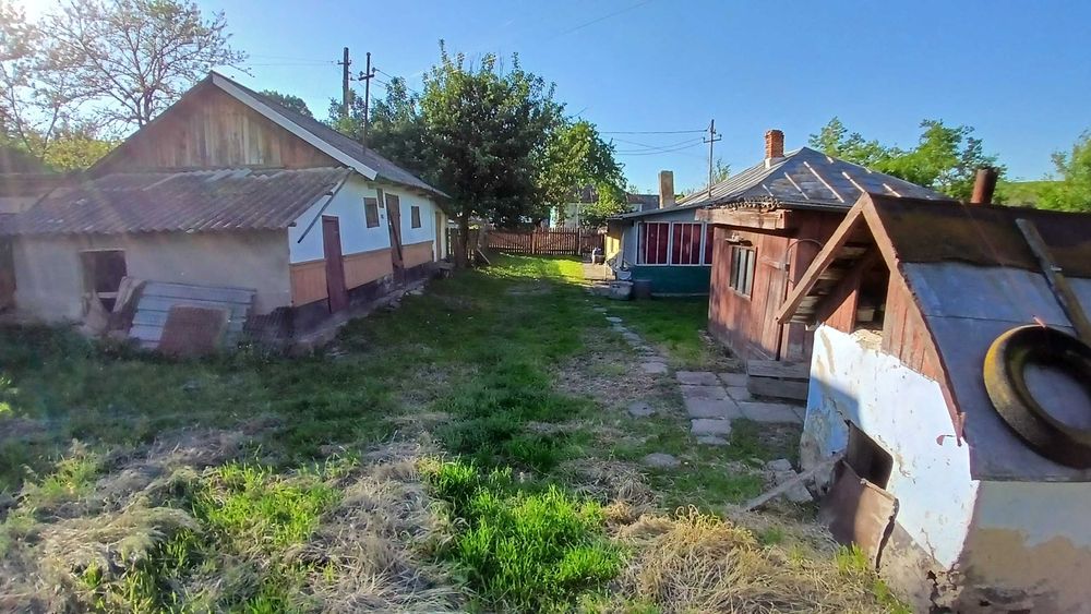 Vând casă+teren 1500mp Vlădeni, Botoșani–curent,livadă,grădină,fântână