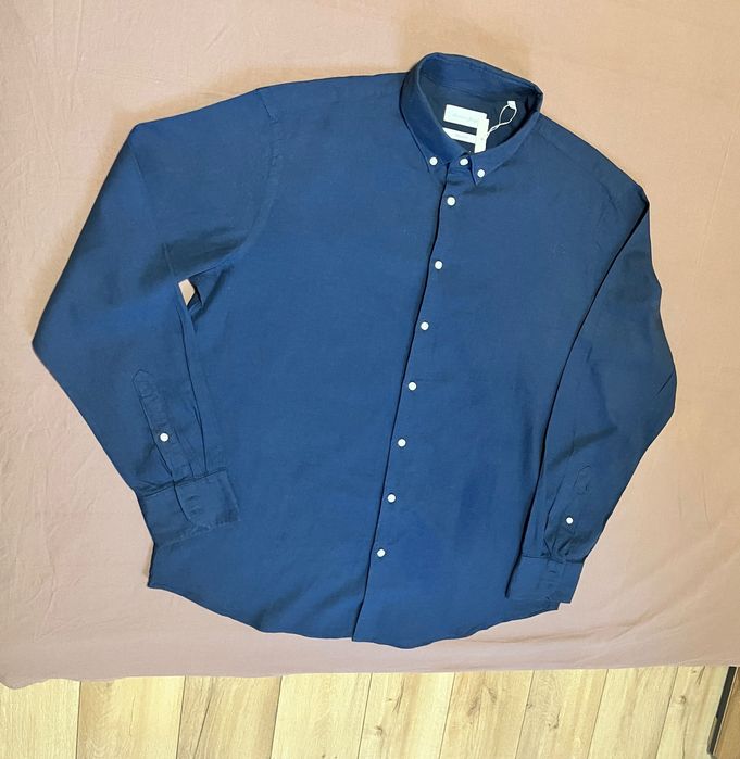 Нова ленена мъжка риза размер XL