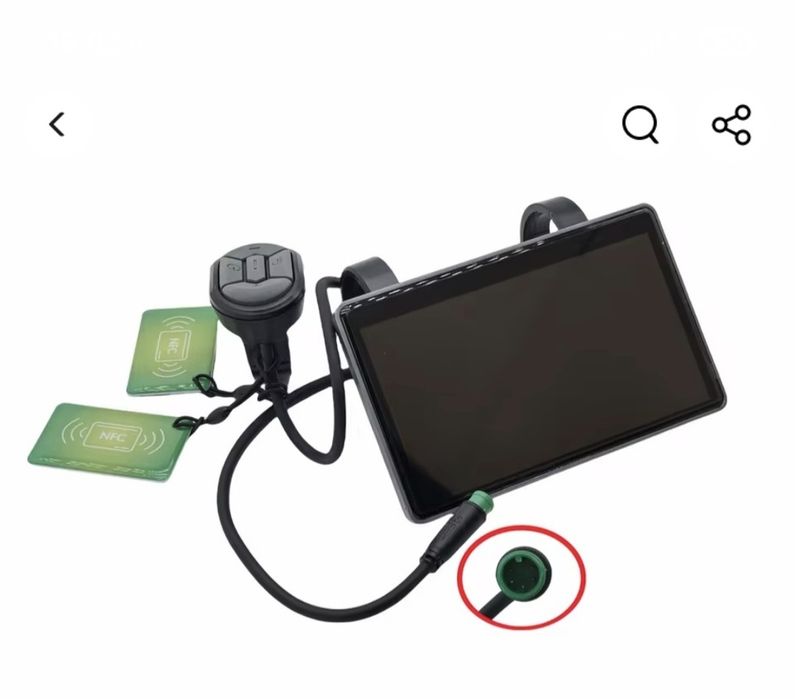 LCD дисплей V5.0 версия с NFC за електрически велосипед OUXI V8,