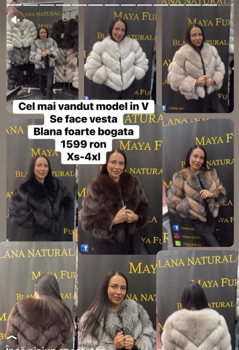 Haine din blana naturala calitate premium