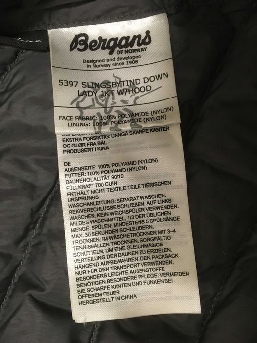 ''Bergans 5397 Slingsbytind Down''оригинално дамско пухено яке Л разм