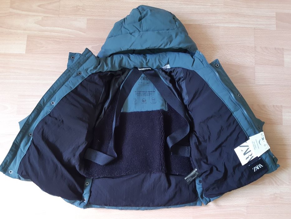 Ново зимно яке Zara с пух, размер 92 см
