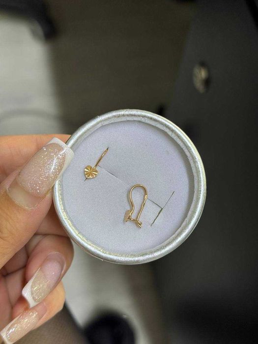 Золотые детские серьги