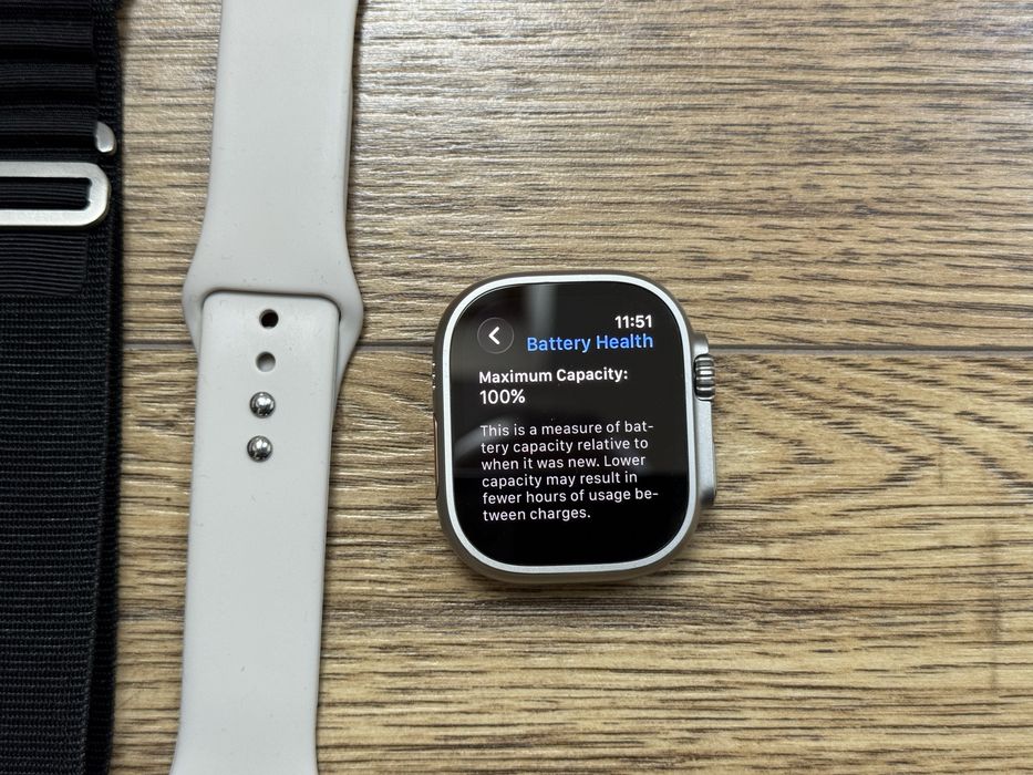 Като нов! Apple Watch Ultra 2 Titanium 100% Battery Health