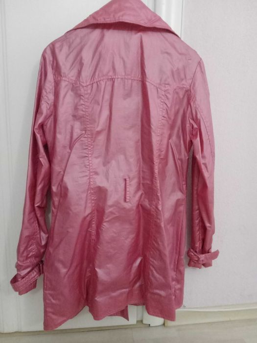 Модерно яке, шлиферно,тип дълго сако, цвят Pink (розово),