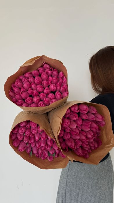 тюльпаны ОПТОМ от 600 тг