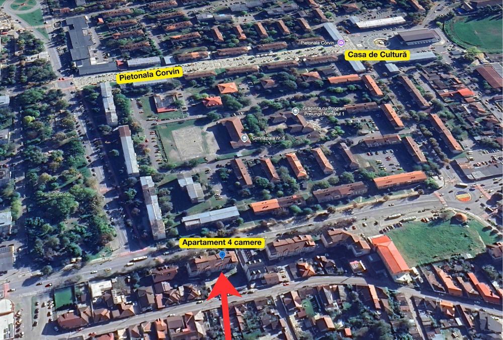 Apartament spațios 4 camere, zonă ultracentrală – 94 mp, 2 băi