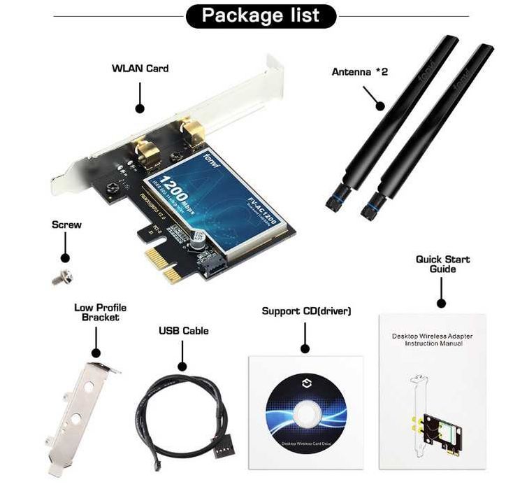 Комбо адаптер (Wi-Fi + Bluetooth) - PCI-Ex - новое с гарантией