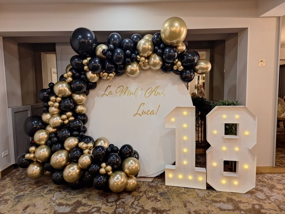 Arcade de baloane pentru petreceri/ majorat/ nunta/ botez