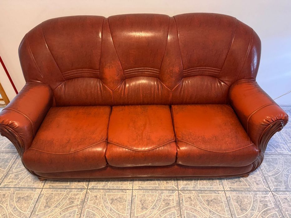 Canapea fotolii din piele