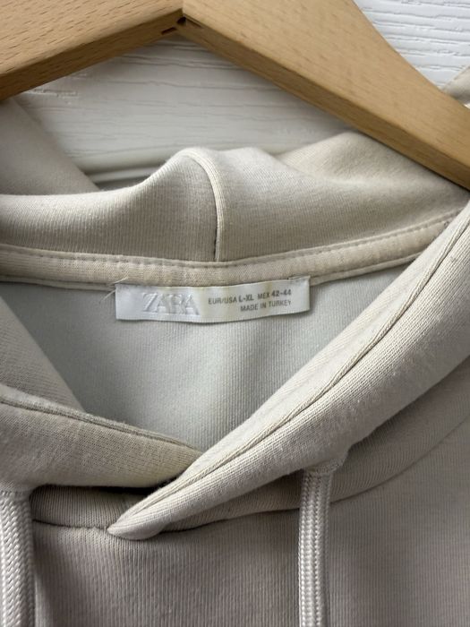 Zara , tricou cu gluga , oversized, bej, L-XL, barbati