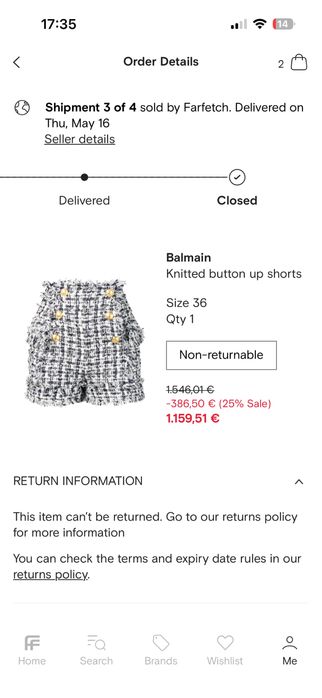 Balmain  къси панталони