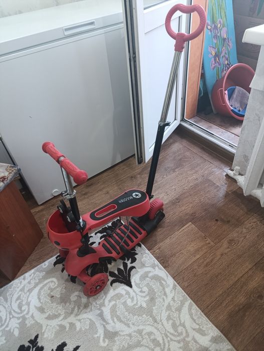 Самокат 5в1 красный