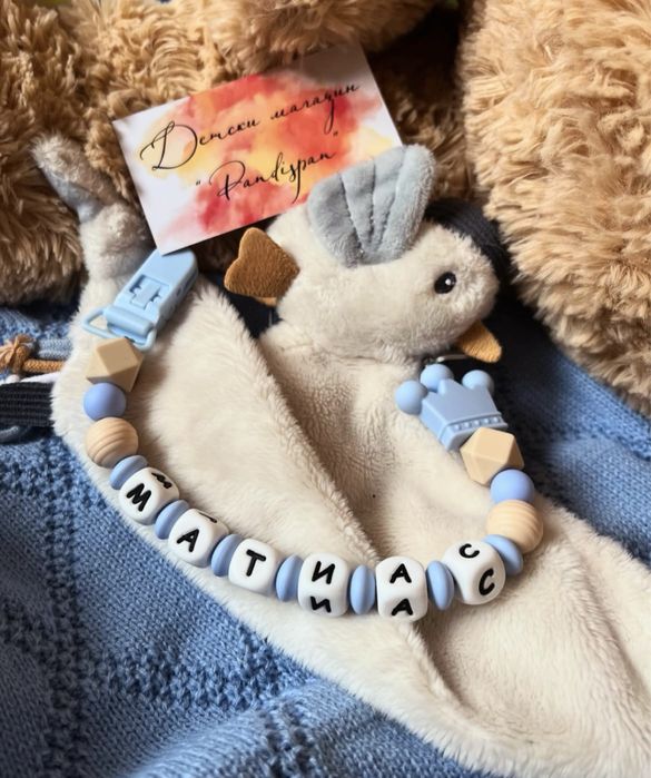 Силиконов клипс за биберон