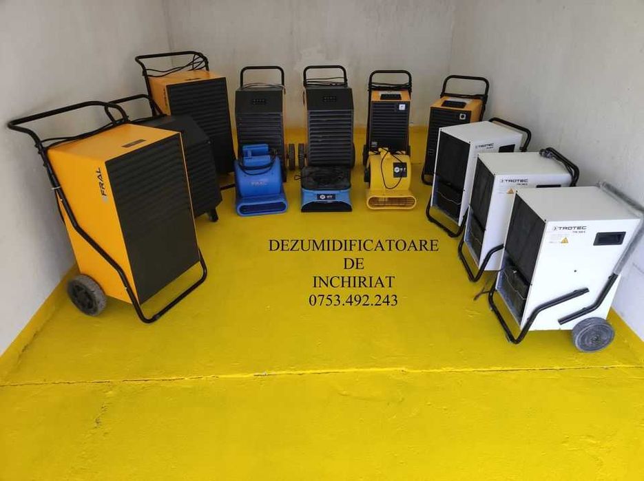 Închiriez dezumidificator / dezumidificatoare / ventilatoare / tunuri