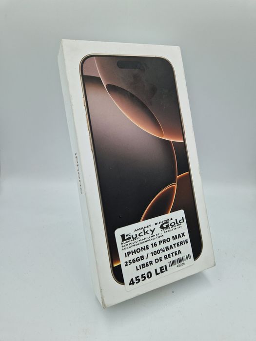 Iphone 16 Pro Max 256GB / 100% Baterie Garantie #48206