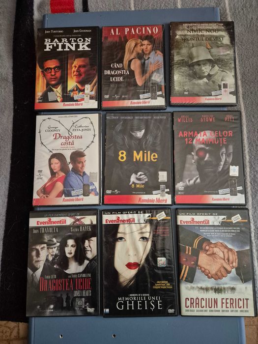 Pachet de cate 6 DVD-uri la alegere din colectie de 33 DVD-uri diverse
