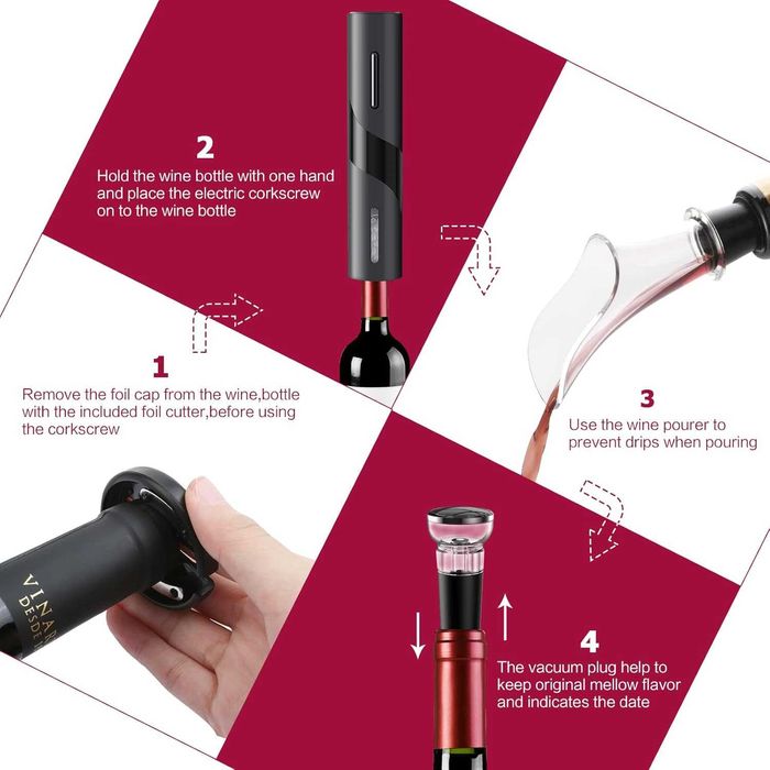 Комплект електрически отварачки за вино