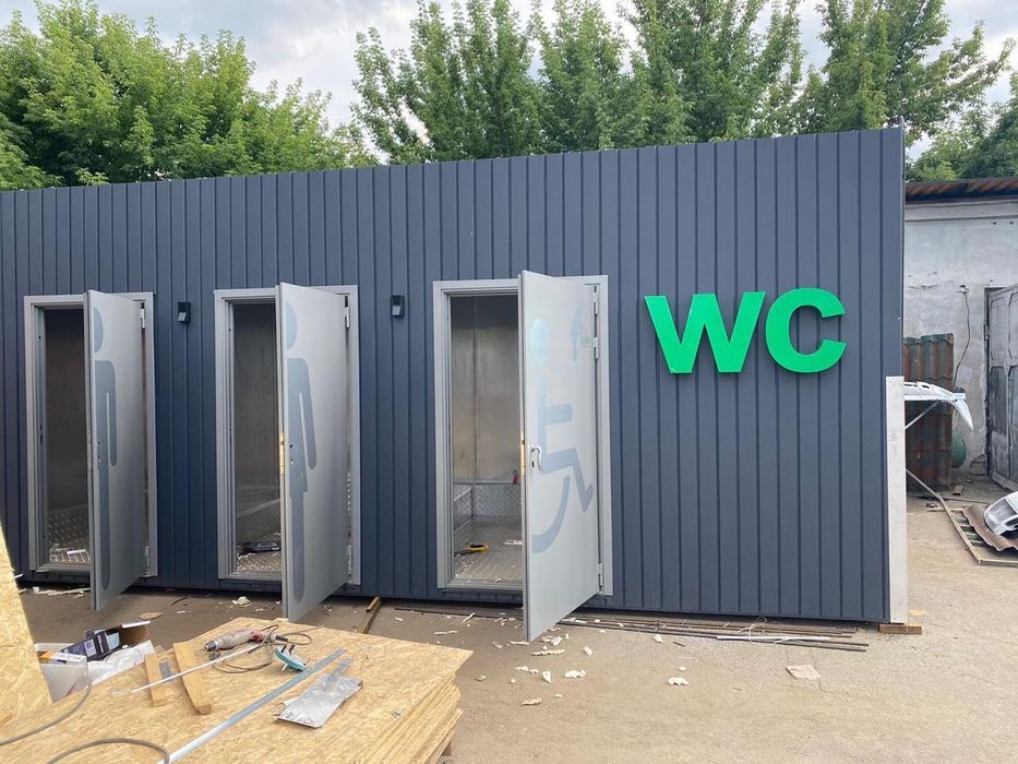 Туалет из контейнера/из сэндвич панелей