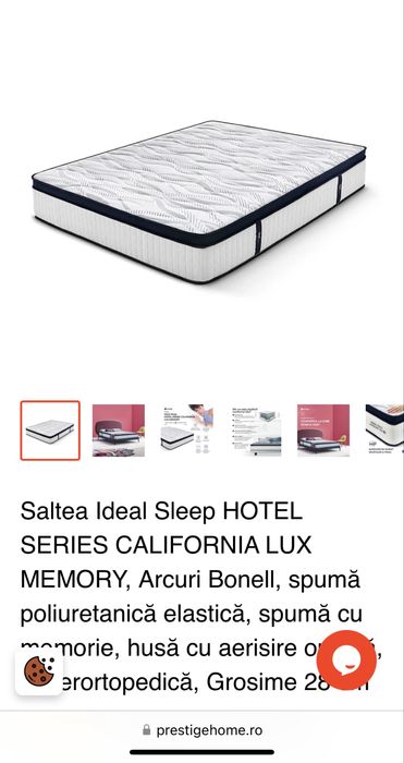 Saltea Ideal sleep California lux memory