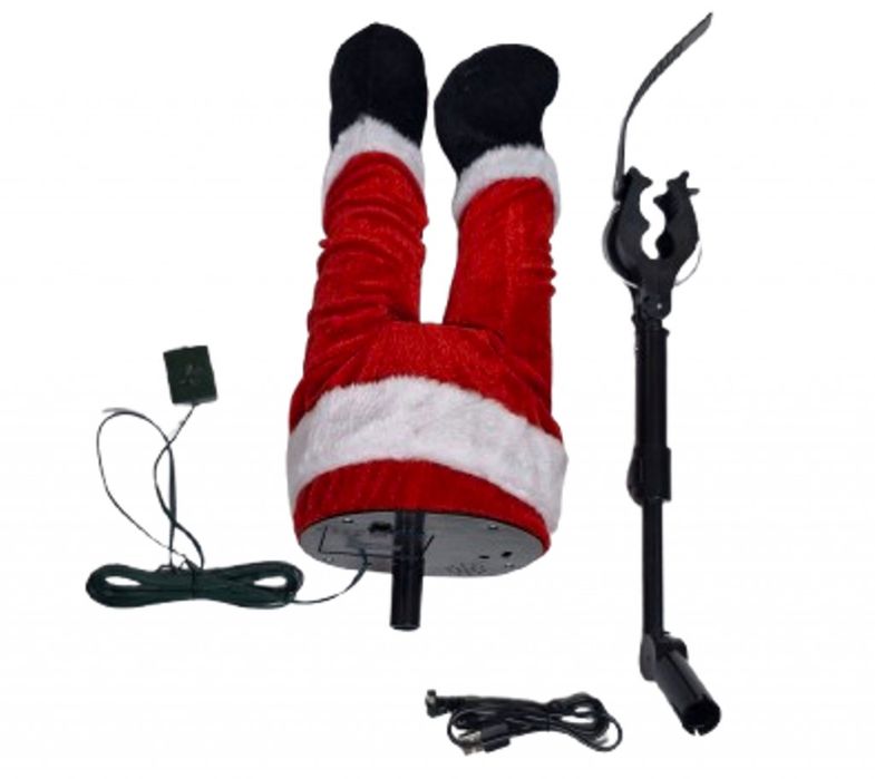 Заклещеният Дядо Коледа – Анимирани крака за вашето коледно дърво