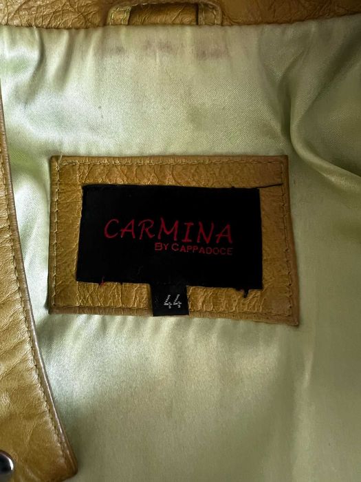 Geaca piele dama -galbena