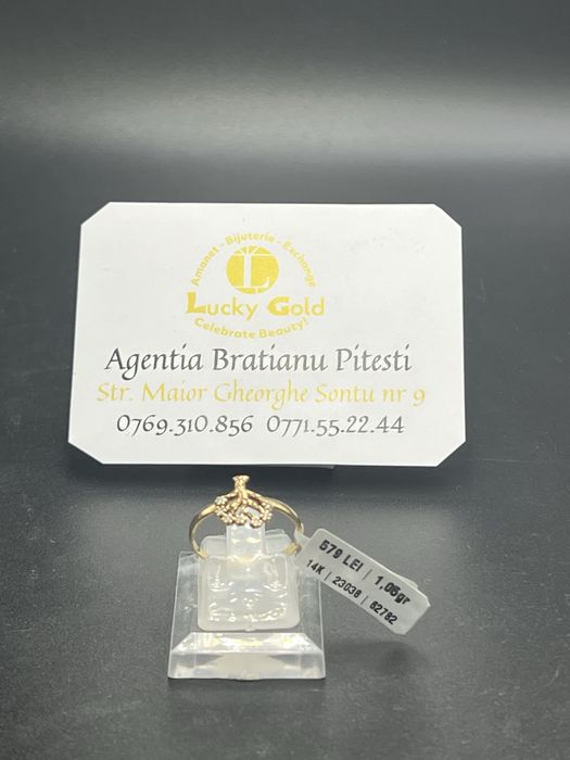 Inel aur 14k 1.05 gr marimea 17 cod 23038