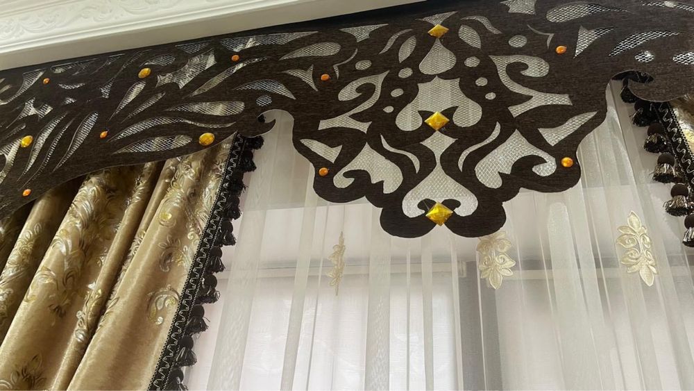 Тюль со шторами