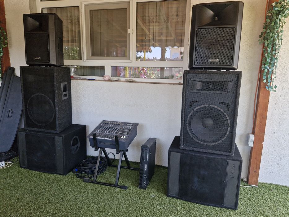 Sistem sonorizare boxe ,basi ,mixer