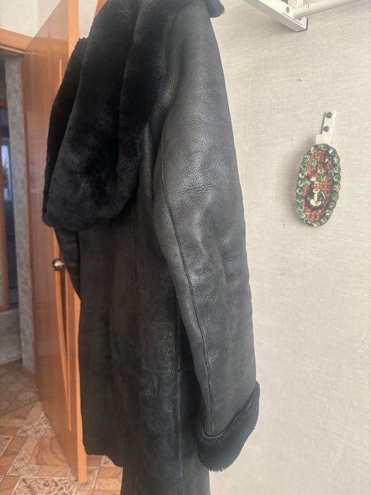 Дубленка черная, натуральная
