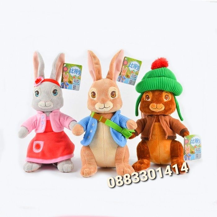 Зайчето Питър Peter rabbit Плюшено Музикално на български език