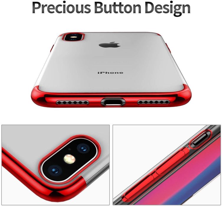 Back Case Cover for Apple iPhone 7 8 SE 2020 (Chrome Red)