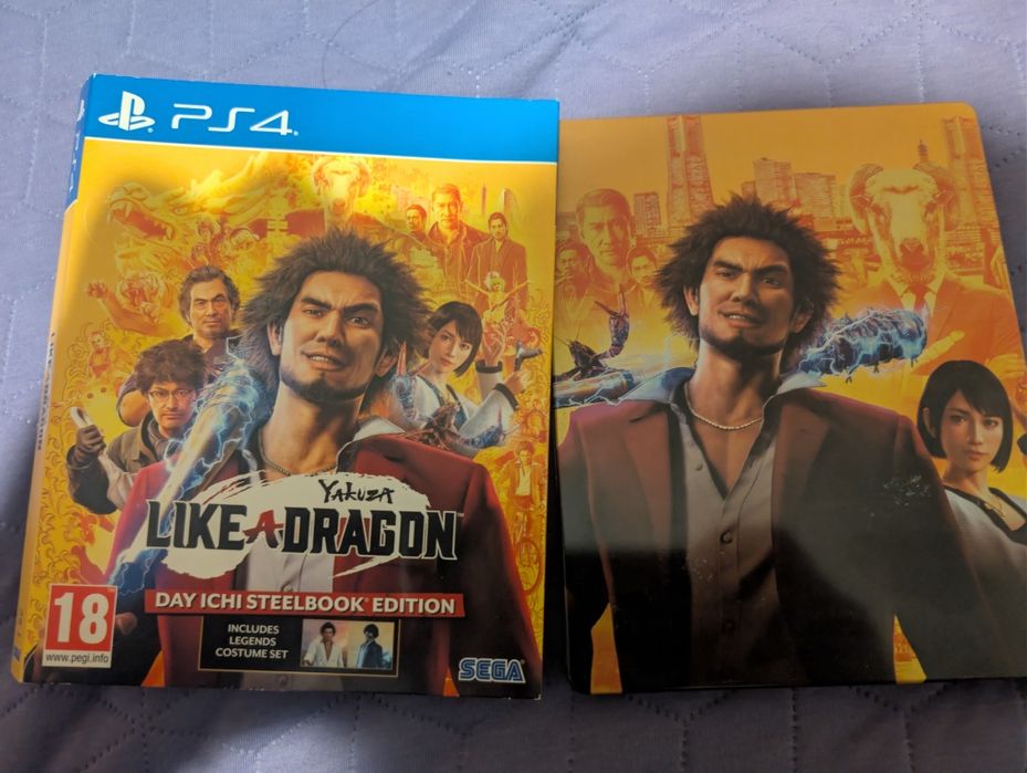 PS4 игра Yakuza Like a dragon Day Ichi Steelbook edition