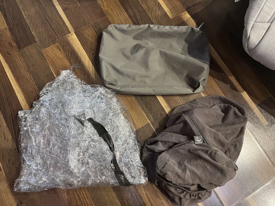 Детска количка Stokke Xplory V5 / Черно шаси / Light Grey Melange