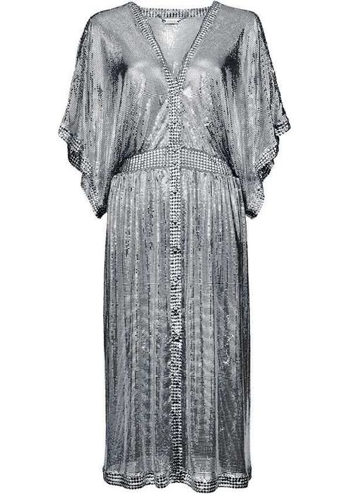 rochie Rabanne H&M, metal-mesh, M