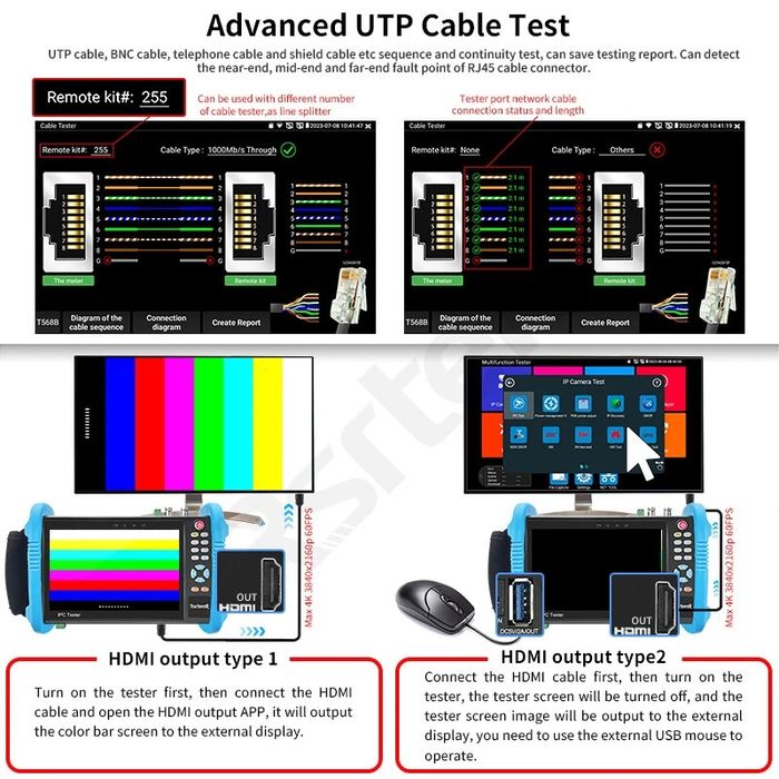 IP CAMERA Tester IPC- 9800 Pro