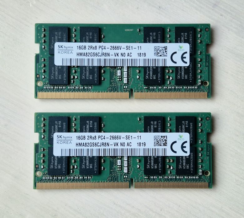 32GB RAM 2666MHz ram laptop