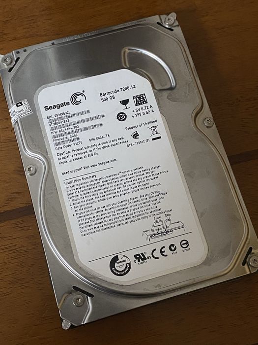Жесткий диск HDD 500gb Seagate Baracuda