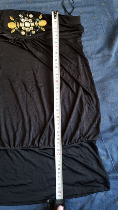 Top negru Mango fara bretele