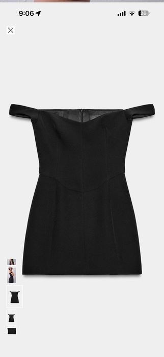 Черна рокля Zara