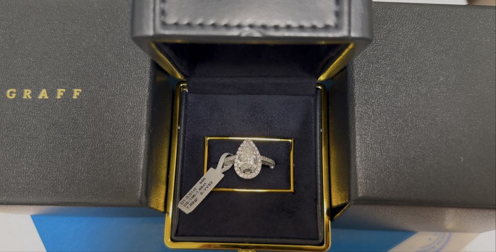 кольцо GRAFF lab брилианты с документами!