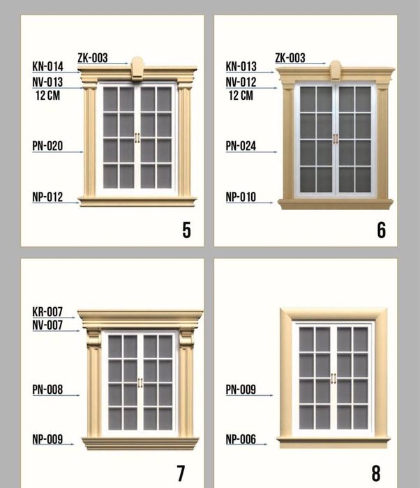 Фасад учун пукак тягалар