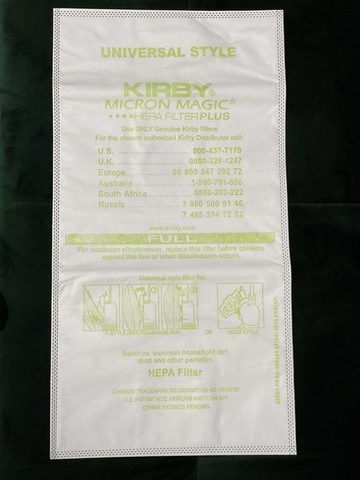 4buc. saci aspirator Kirby Micron Magic Hepa Plus