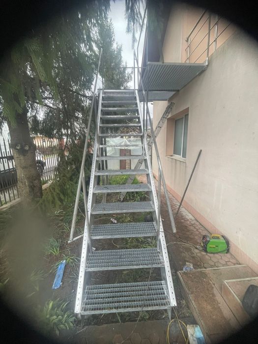Grilaje-trepte zincate 120x30