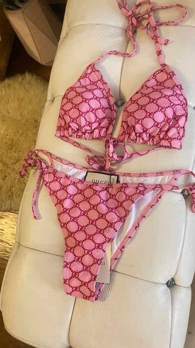 бански бикини S/M/L* Gucci PINK TECHNICAL **floral