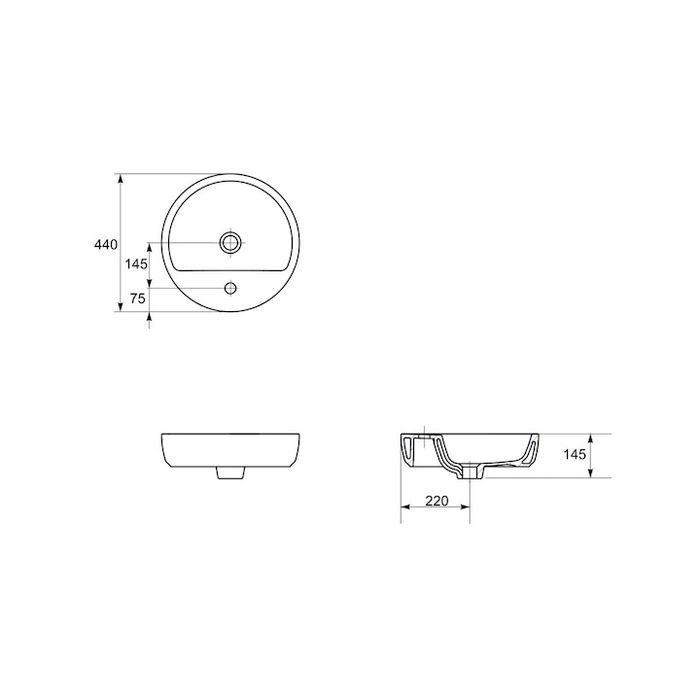 Керамична мивка Cersanit