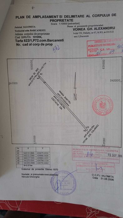 Vand 2 parcele teren arabil zona Barcanesti , jud. Ialomita