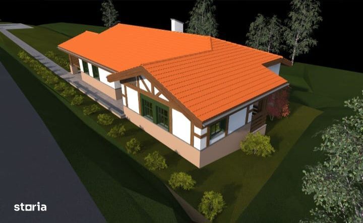Casă pe un singur nivel , 170 mp , teren 1050 mp ,Gruișror, Acățari