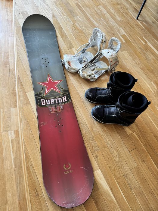 Set Snowboard Burton King 162 Wide + Legături Ride + Boots DC BOA 45.5